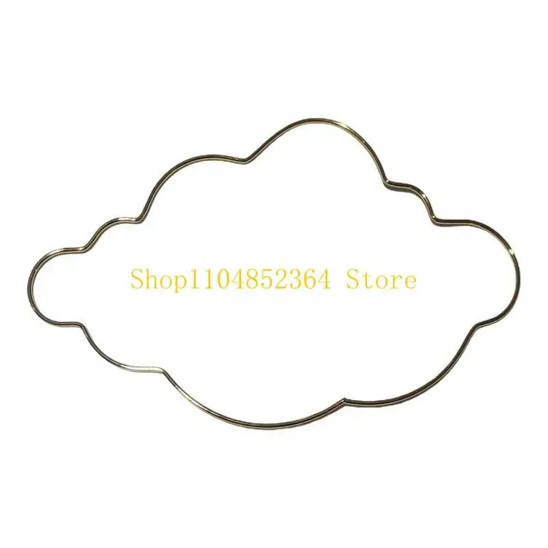 652F Dream Catcher Metal Hoops Irregular Cloud Animal DIY Macrame Iron Ring