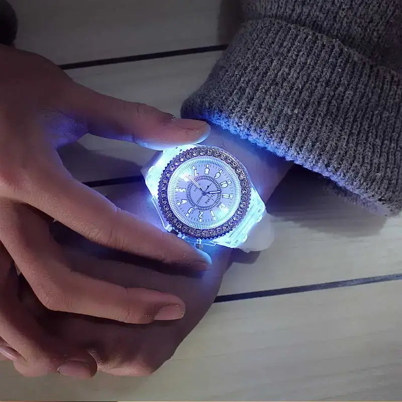 LED Light-Up Watch with Silicone Strap