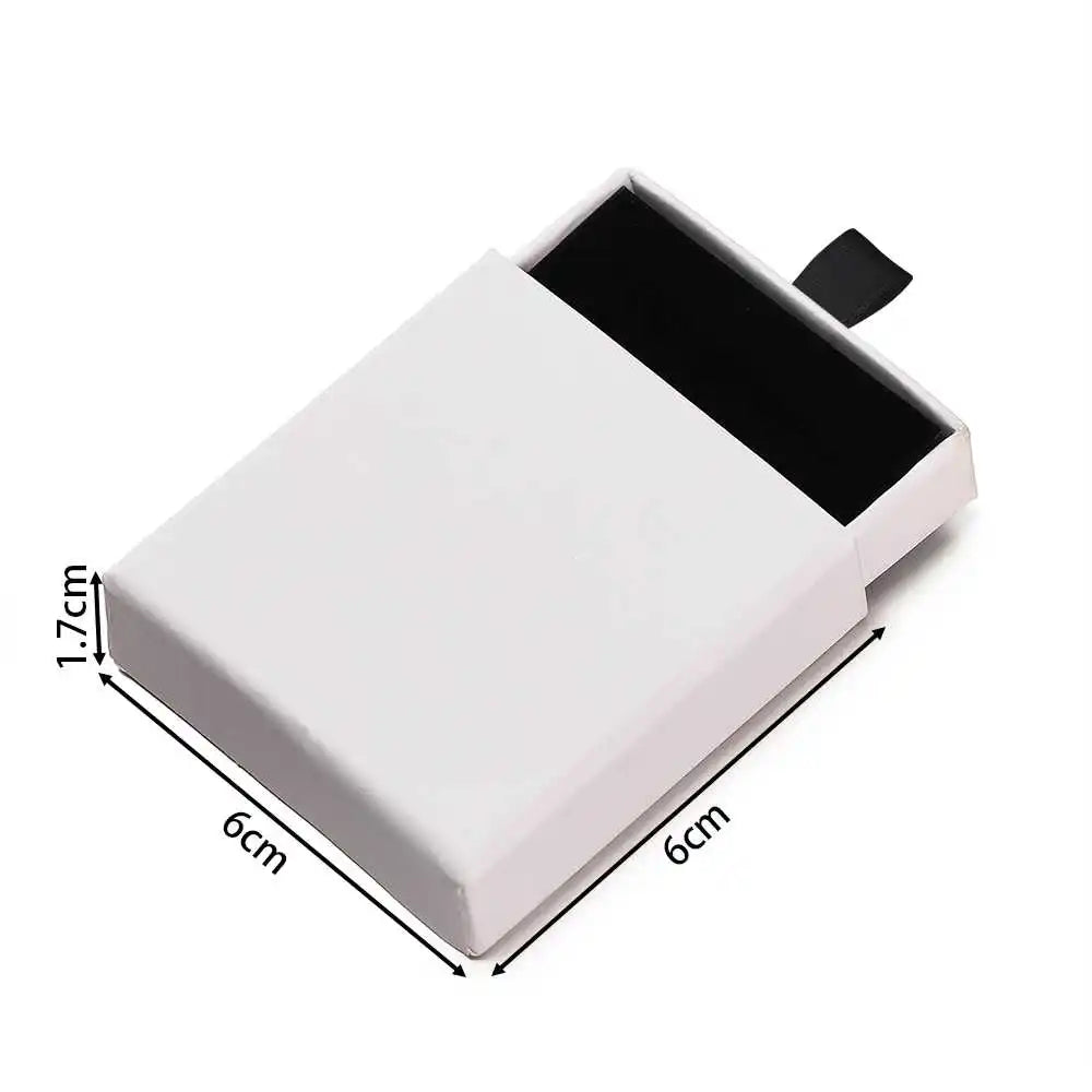 Creative Drawer Jewelry Packaging Box Necklace Ring Earing Bracelet Storage Organizer Display Stand Solid Color Paper Gift 2030