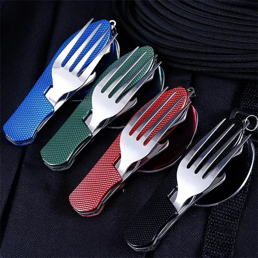 Foldable Camping Utensil Set - Compact & Durable
