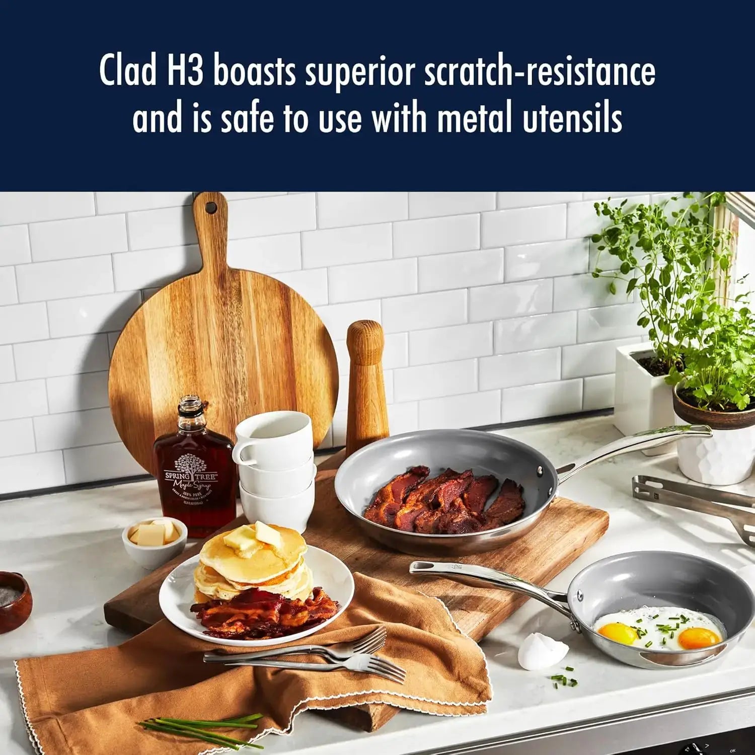 Clad H3 10-Pc Induction Ceramic Nonstick Cookware Set