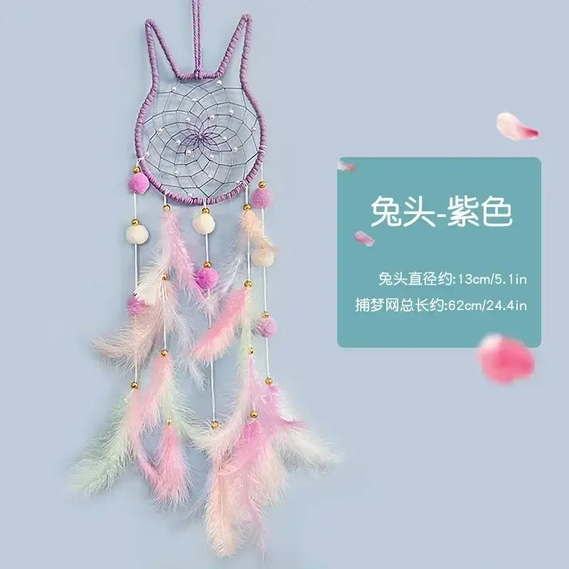 Cute Dream Catcher To Hang Home Decoration Star Moon Dreamcatcher Feather Ornaments Wall Hanging Interior Kid Room House Decor