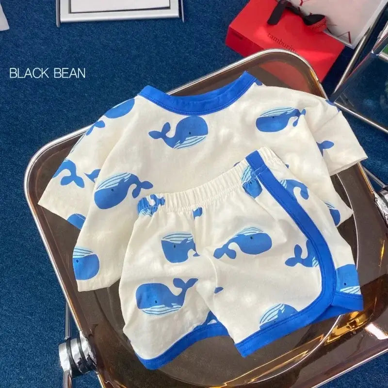 Baby Boy Clothing Set - Summer Cartoon Outfit