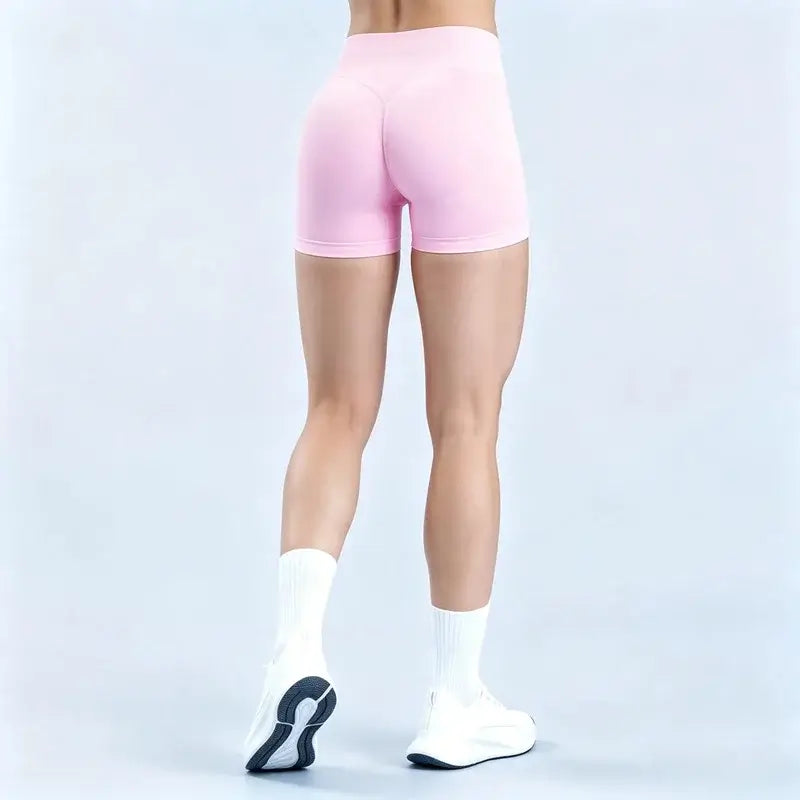 HISTELLO Women’s Seamless Scrunch Workout Shorts