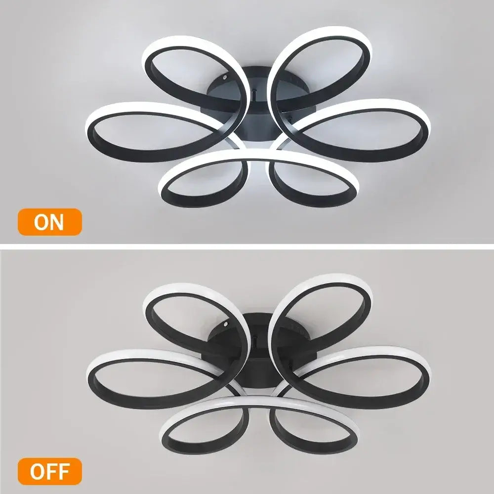 Vinilky Dimmable LED Ceiling or Pendant Light, Black or Gold