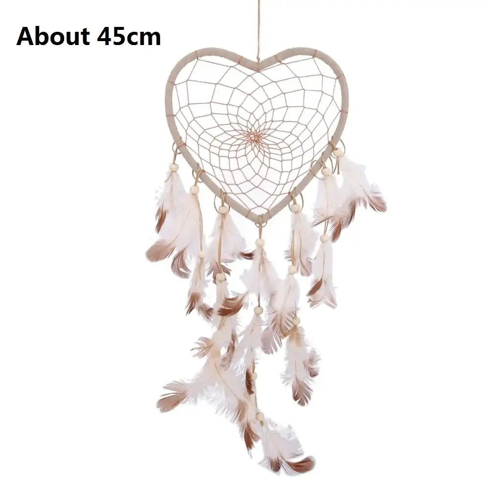 Dream Catcher Wind Chimes Art Chimes Home Craft Dreamcatcher Ornament Hanging Bedroom Decoration Gift Black Indian Feather
