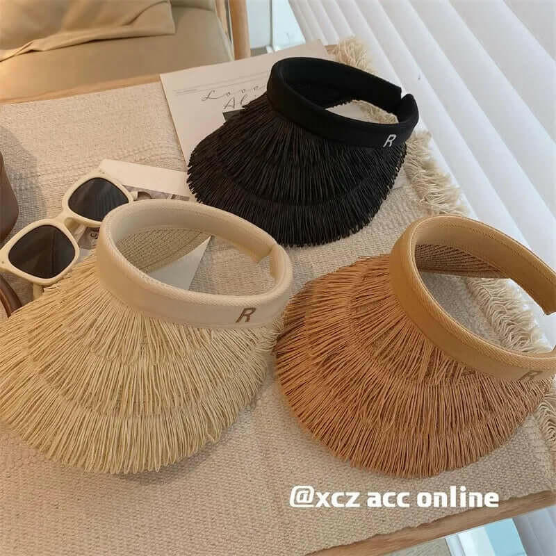 Summer Straw Sun Visor Hat - Sexikinis Swim