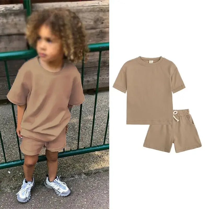 Summer Tracksuit Set for Kids - 0-6Y Sports Wear