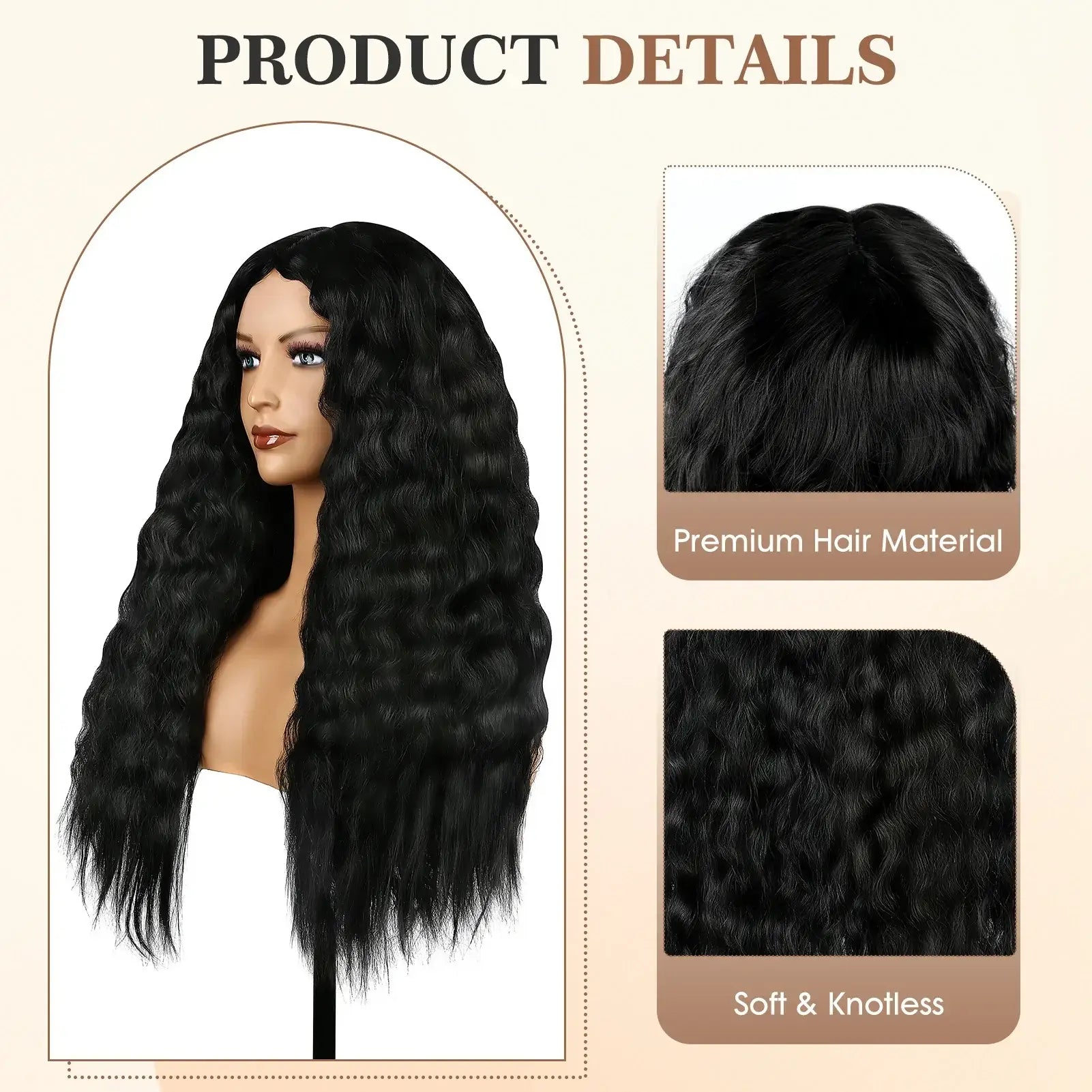 Long Loose Curly Wigs Synthetic Wigs Curly Wavy Full Head Halloween Wigs for Photography Stage Movie Hair MIAO-US