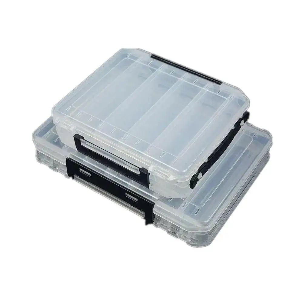 Double Sided Fishing Gear Box 14 Grid Mino Fake Bait Storage Box Portable Fishing Tool Accessories Box Fishing Gear Storage Box