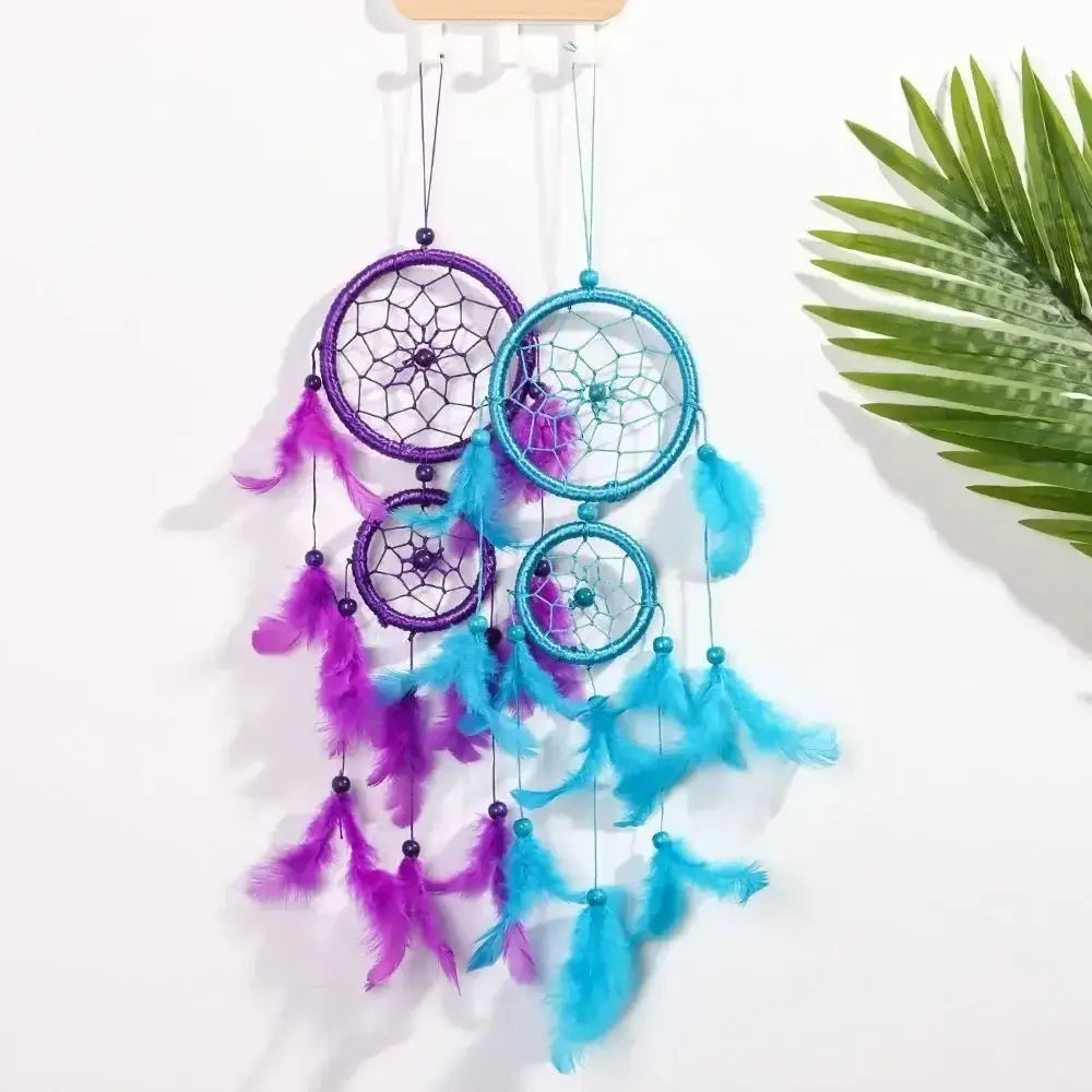 Dream Catcher Room Decor Feather Weaving Catching Up The Dream Angle Dreamcatcher Wind Chimes Indian Style Religious Mascot