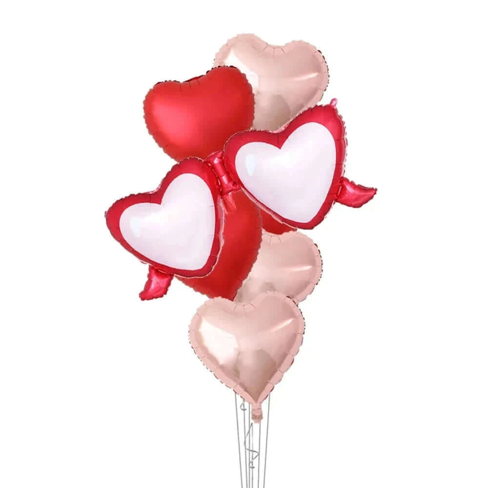 Happy Valentine’s Day Love Red Heart Bear Foil Balloons Wedding Anniversary Party Supplies Birthday Gift Home Outdoor Decoration
