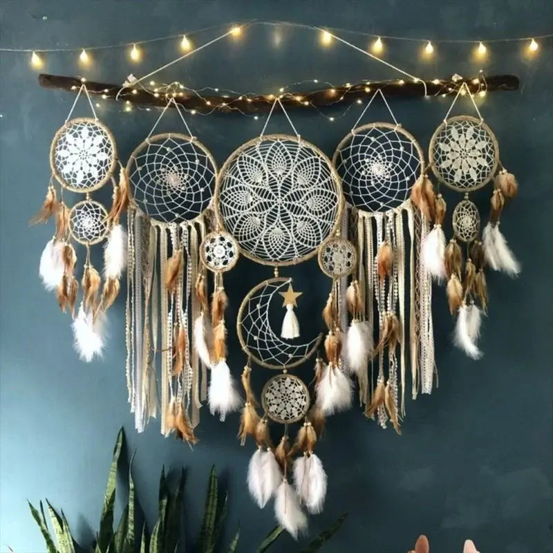 Macrame Dream Catcher Modern Dream Catchers Interior Aesthetic Dreamcatcher Decorative Luxury Dreamcatchers Hanging Decoration