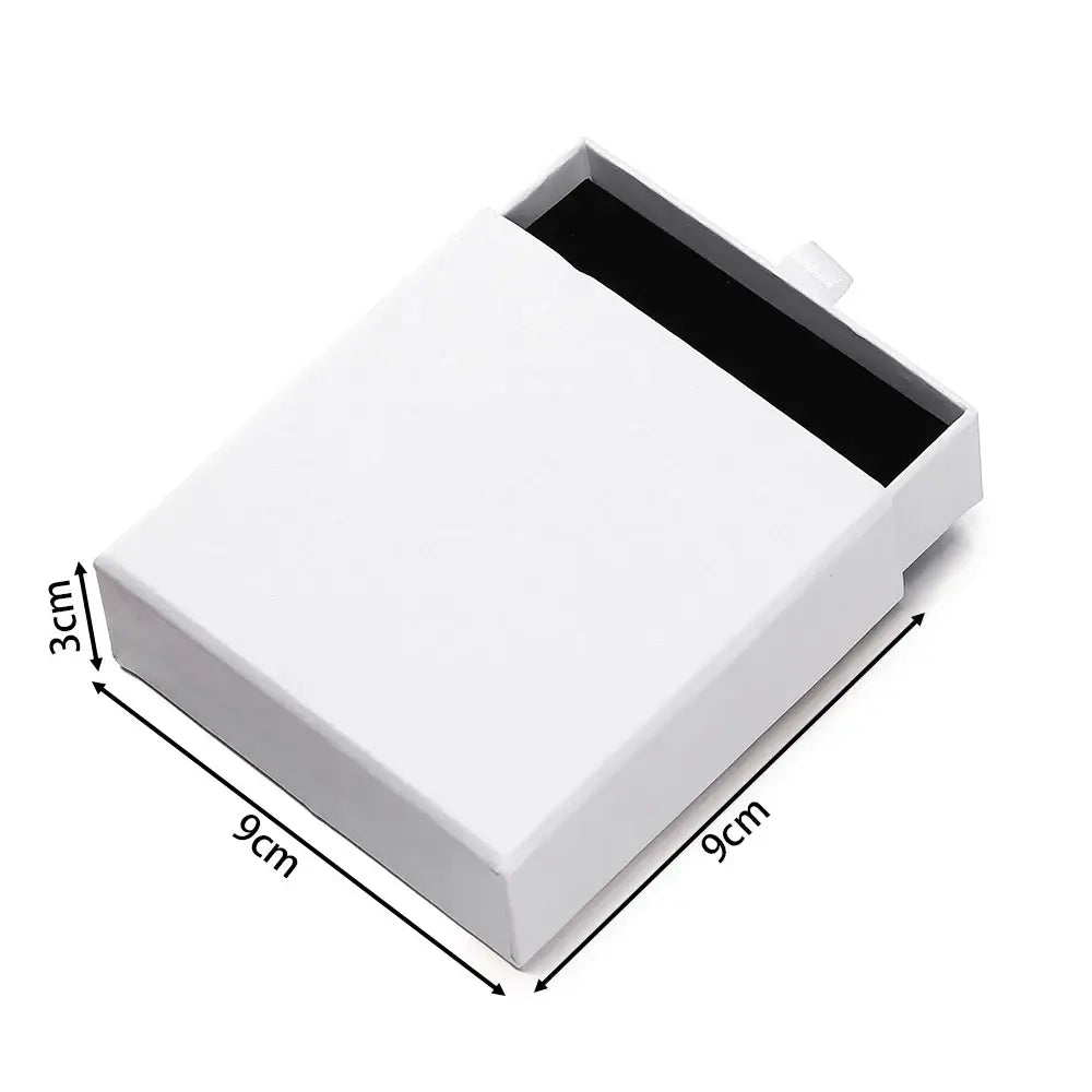 Creative Drawer Jewelry Packaging Box Necklace Ring Earing Bracelet Storage Organizer Display Stand Solid Color Paper Gift 2030