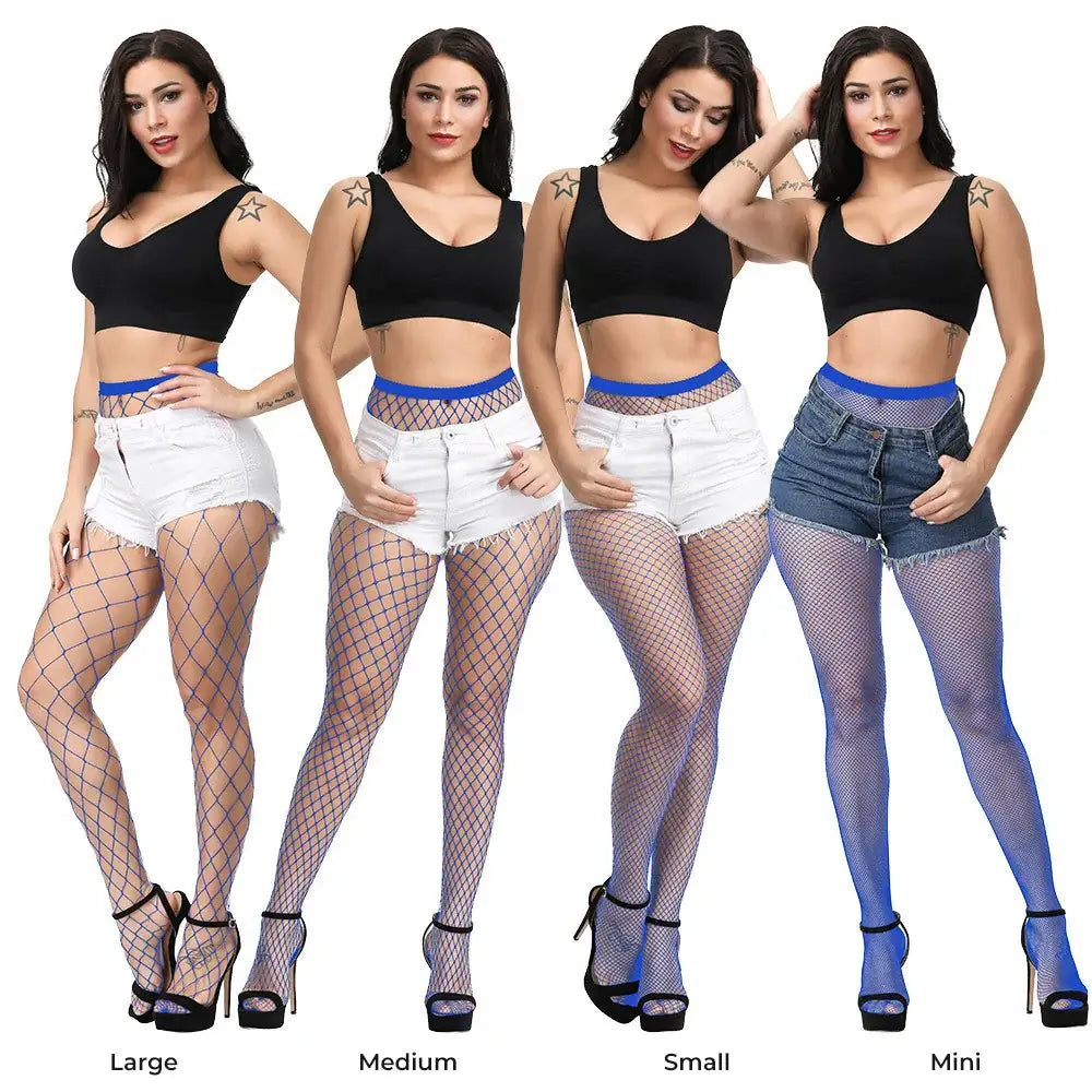 Coloured Fishnets 20 Colours 4 Different Grid Sizes Colorful Fishnet Tights Super Elastic Fishnet Stockings Women&