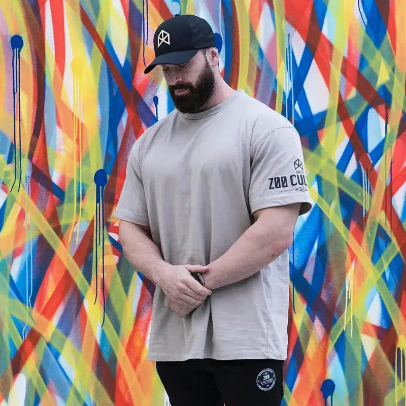 Rawgear Gym T-shirt Men Workout Bodybuilding Clothing Sport Running