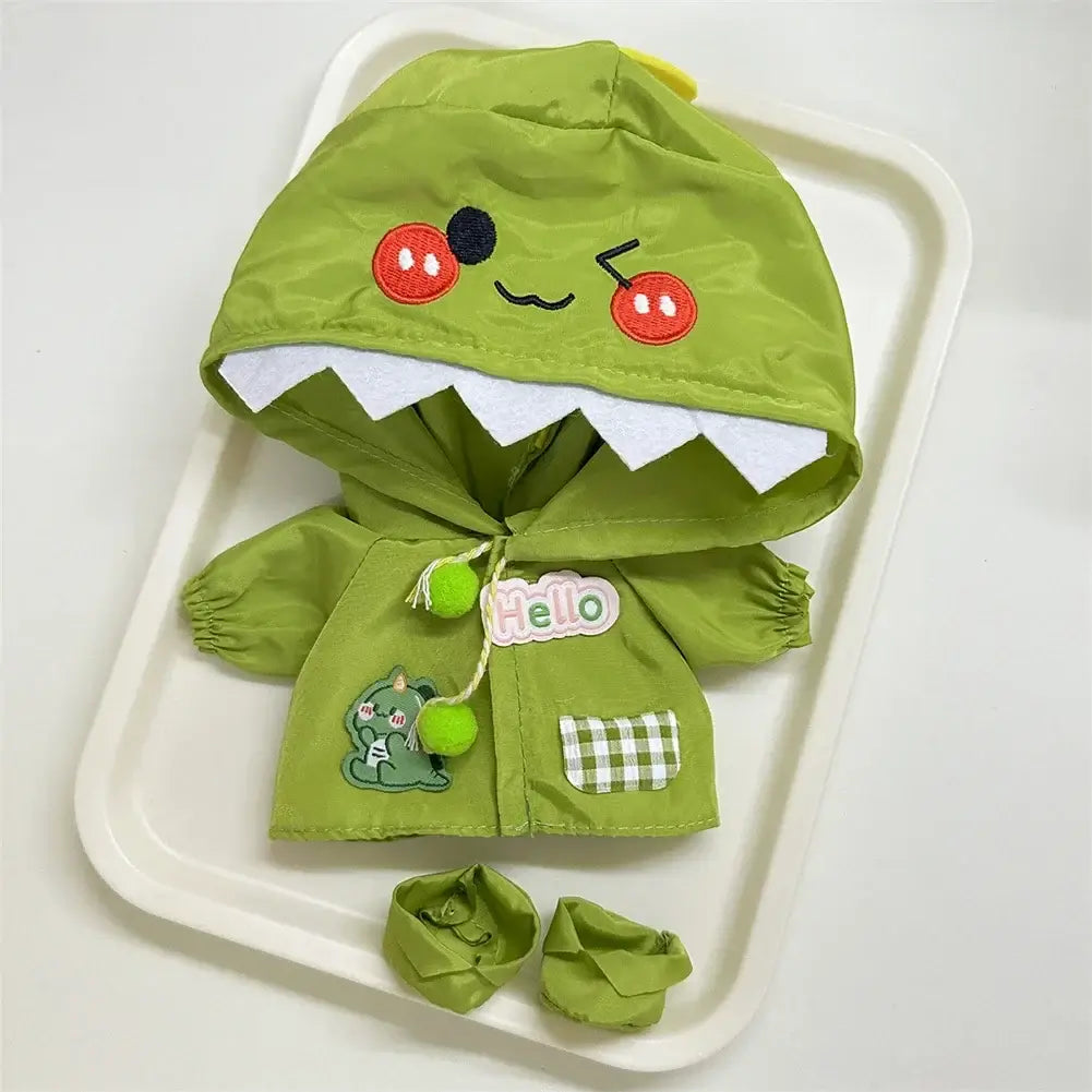 Labubu 3.0 Dolls Outfit: Cute Rain Coat & Shoes