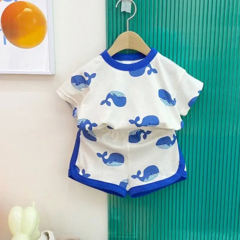 Baby Boy Clothing Set - Summer Cartoon Outfit