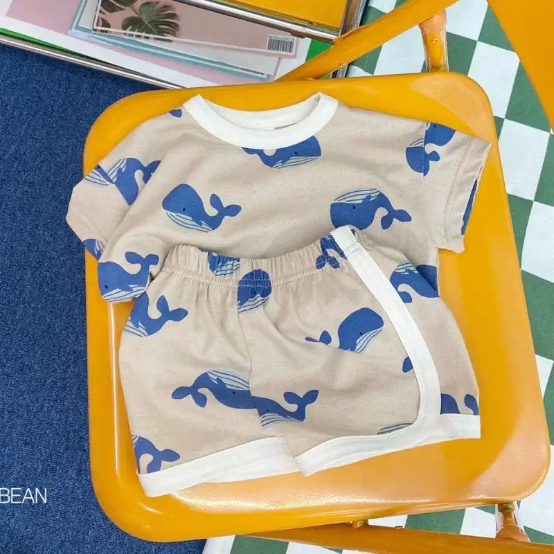 Baby Boy Clothing Set - Summer Cartoon Outfit