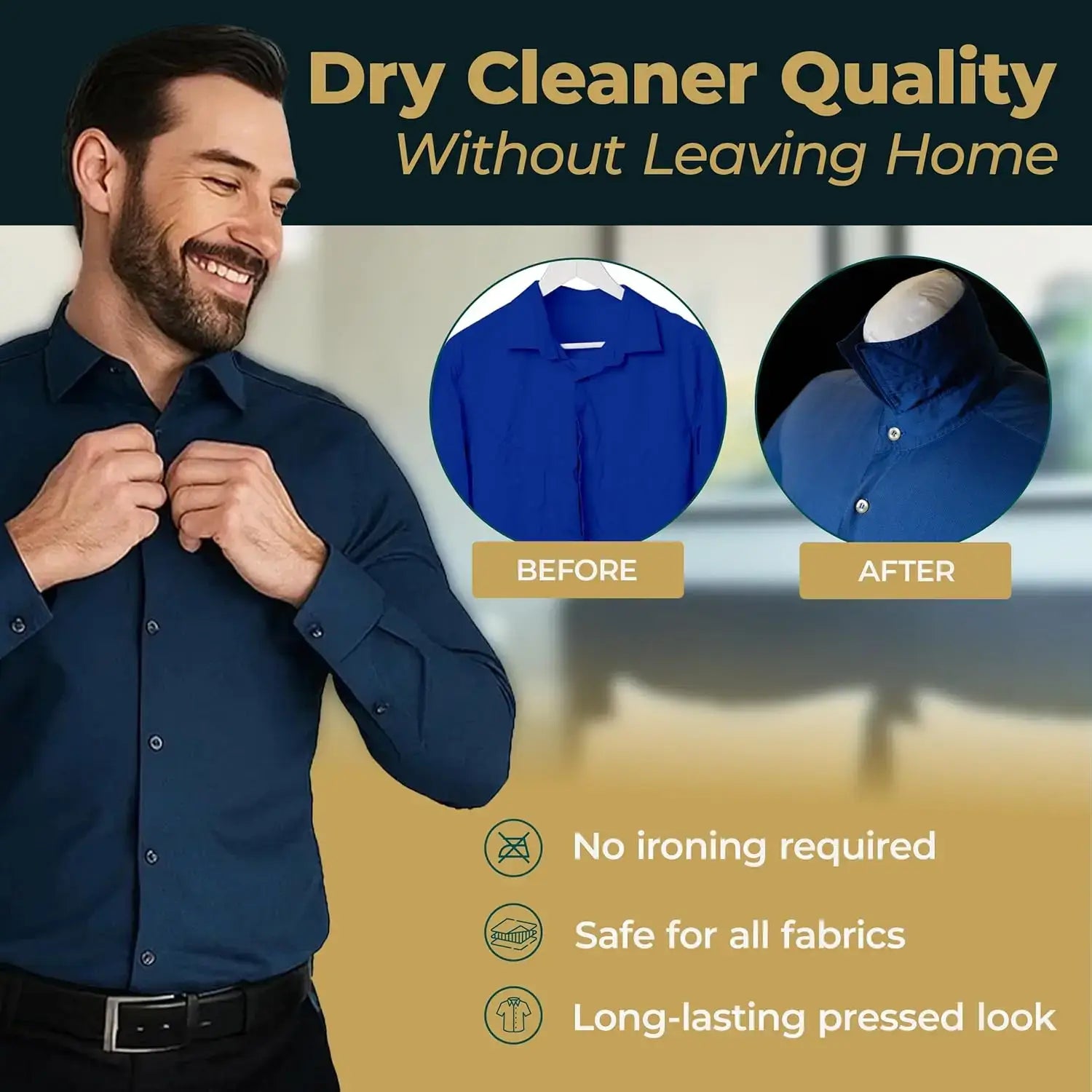 Automatic Hot Air Garment Dryer & Iron - Hands-Free Wrinkle Remover for Shirts & Pants, Reliable Everyday Use