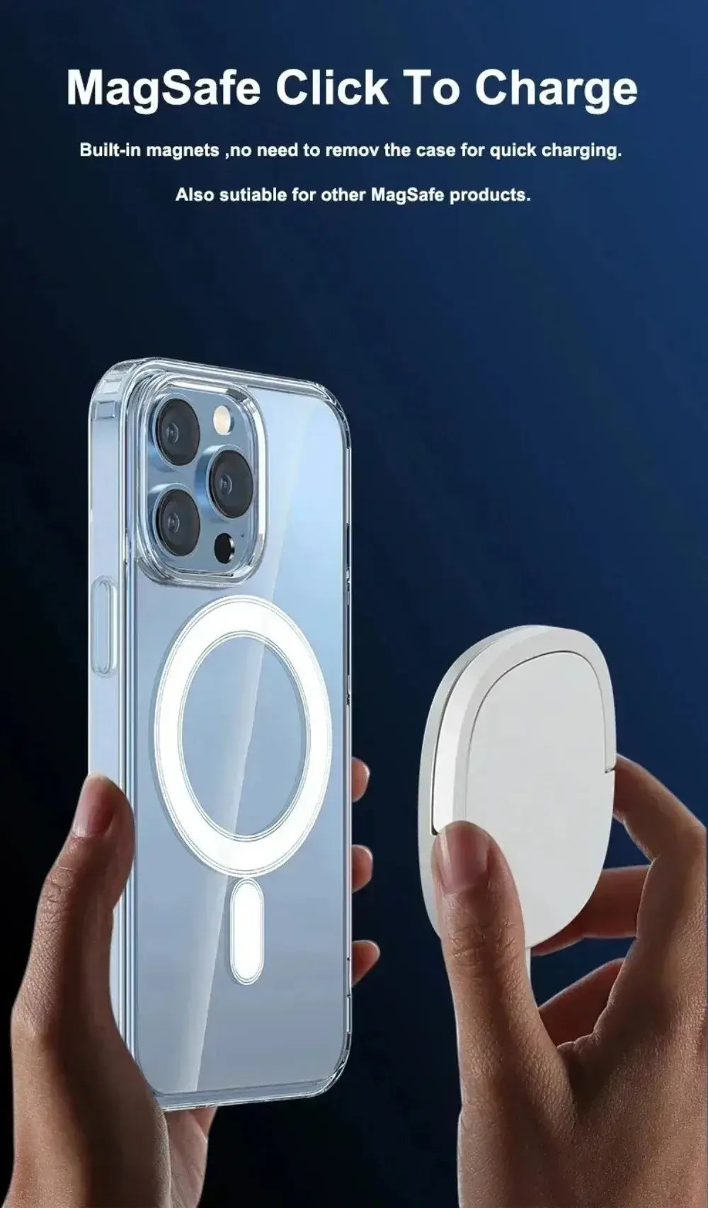 Clear Magnetic iPhone Case