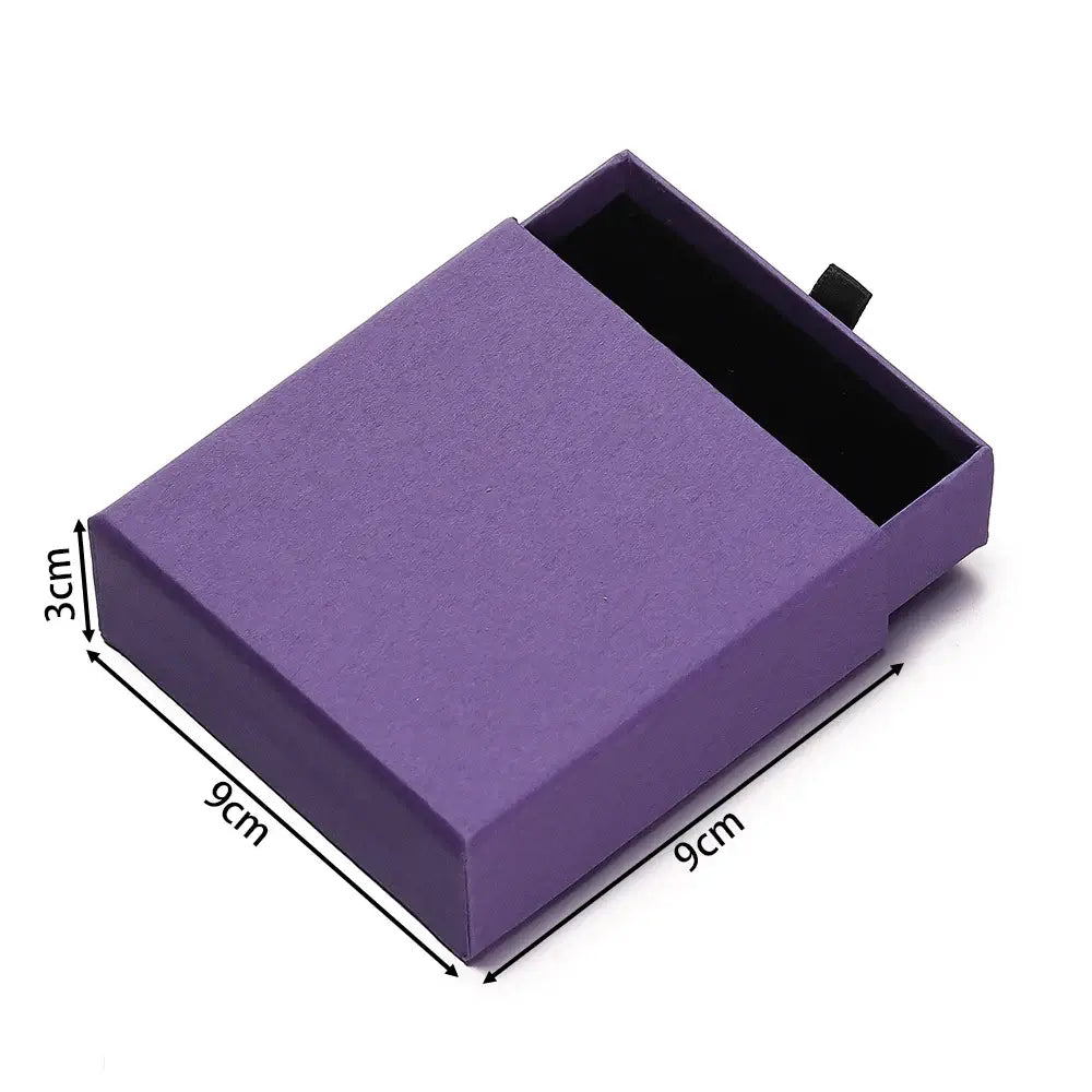 Creative Drawer Jewelry Packaging Box Necklace Ring Earing Bracelet Storage Organizer Display Stand Solid Color Paper Gift 2030