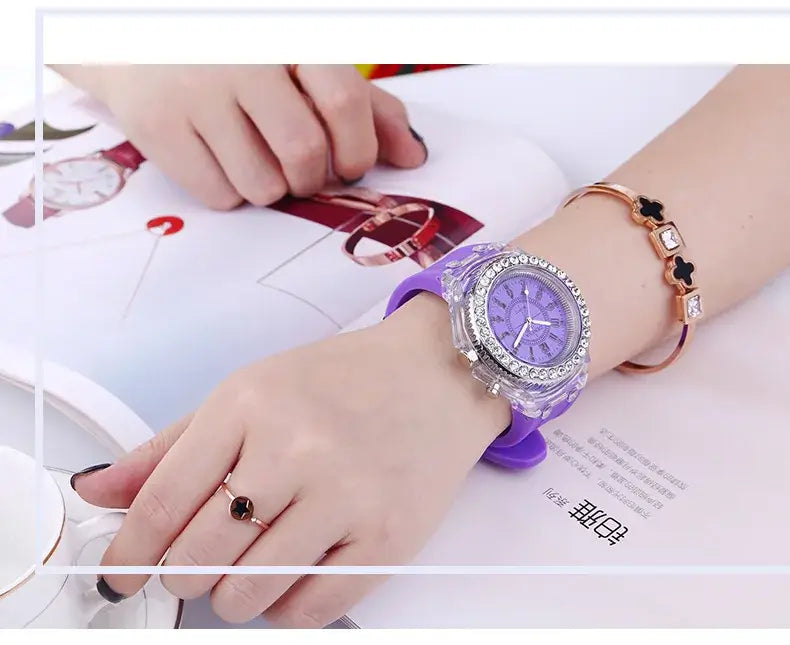 LED Light-Up Watch with Silicone Strap