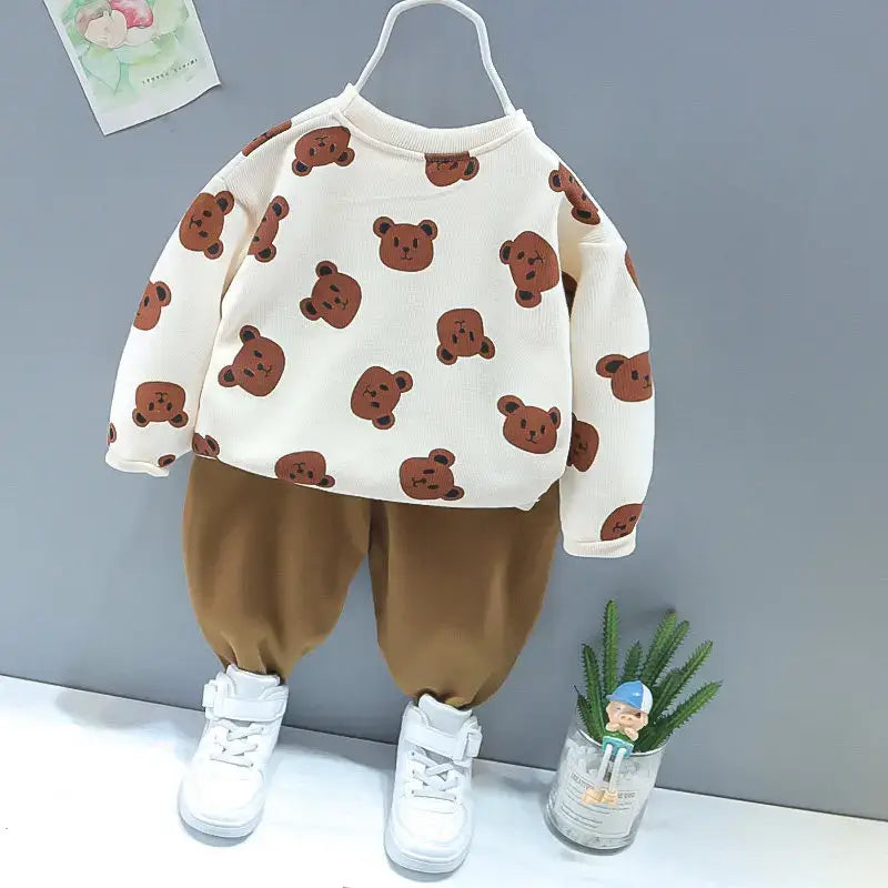Cartoon Boy Tracksuits 2Pcs Set for 0-5 Years