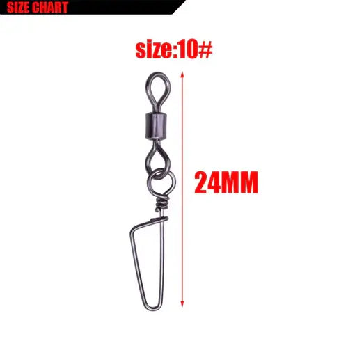 20Pcs/lot swivels interlock snap fishing lure tackles winter fishing