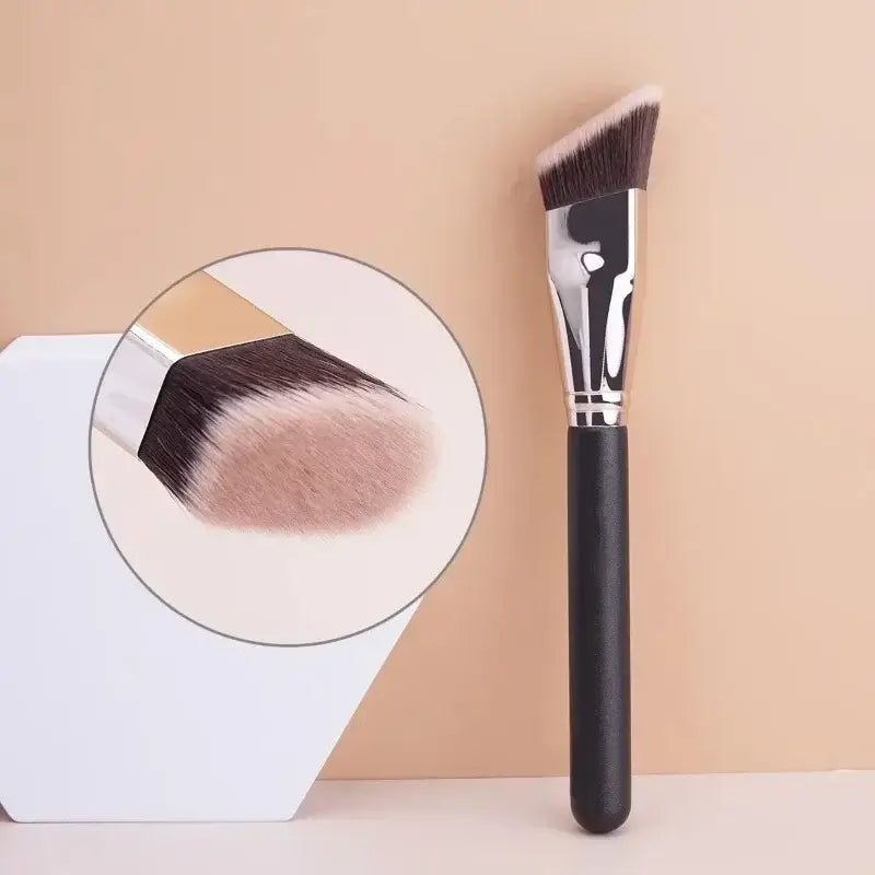 angled makeup brushes for contouring
