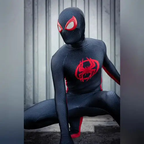 Newest Anime Spidercosplay Miles Morales COSPLAY Costume 3D Print Into