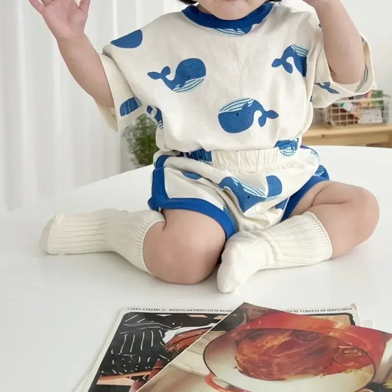 Baby Boy Clothing Set - Summer Cartoon Outfit