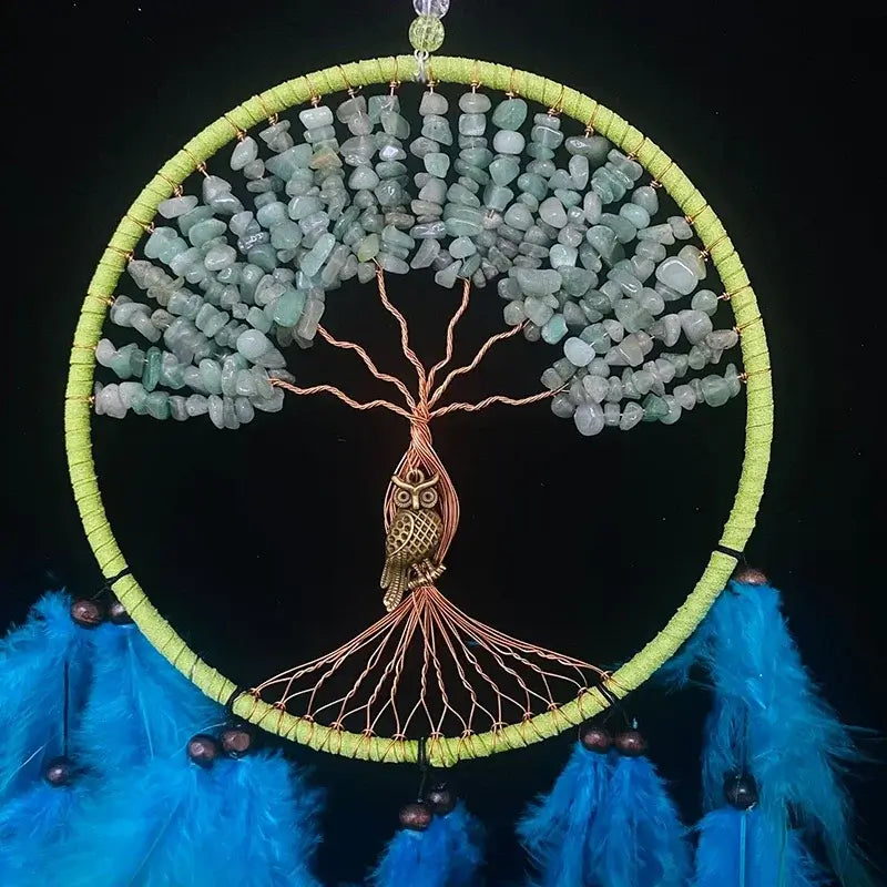emerald green dream catcher wall hanging