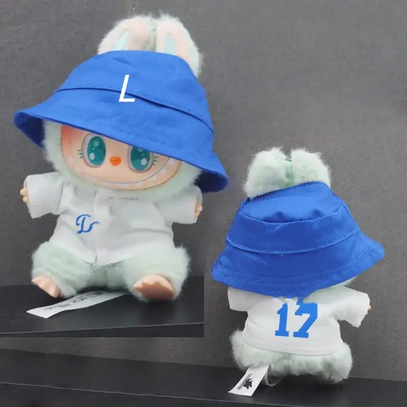 Labubu Doll Clothes - Party Number 17 Baseball Outfit
