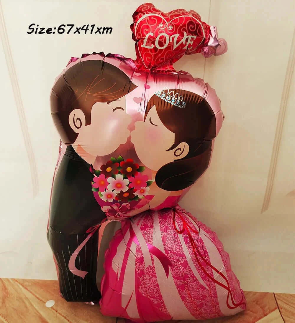 I Love You Kiss Me Lips Love Foil Balloon For Valentines Day Decoration Wedding Anniversary Inflatable Balloon Birthday Gifts