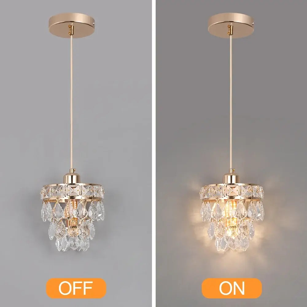 Vinilky Gold Crystal Pendant Light, SG03 or SG04
