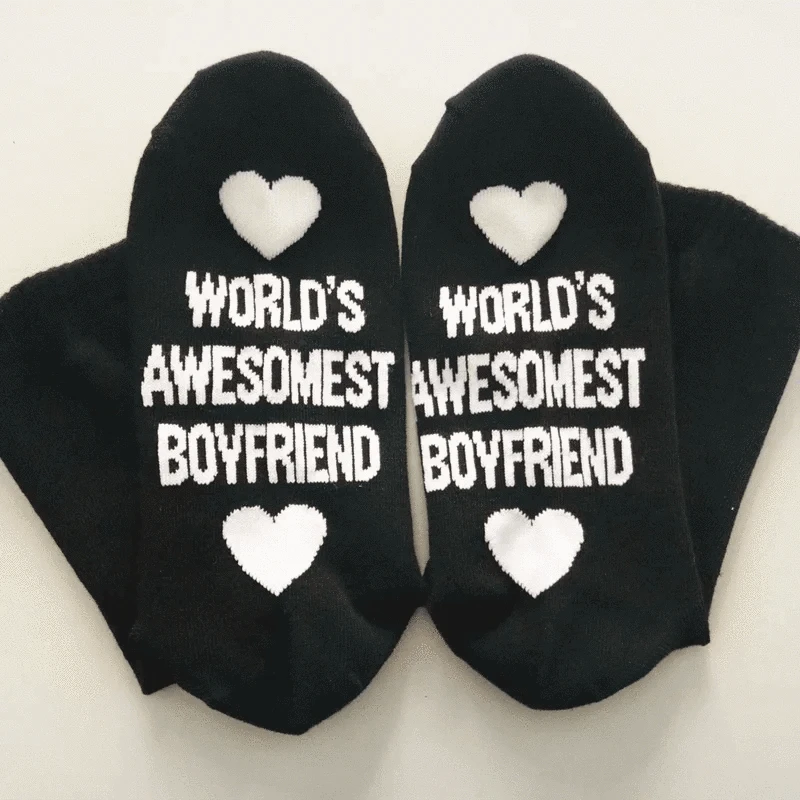 Birthday Gift for Boyfriend Cotton Socks Ankle Small Love Gift Anniversary Girlfriend Present Party Wedding Valentines Day Favor
