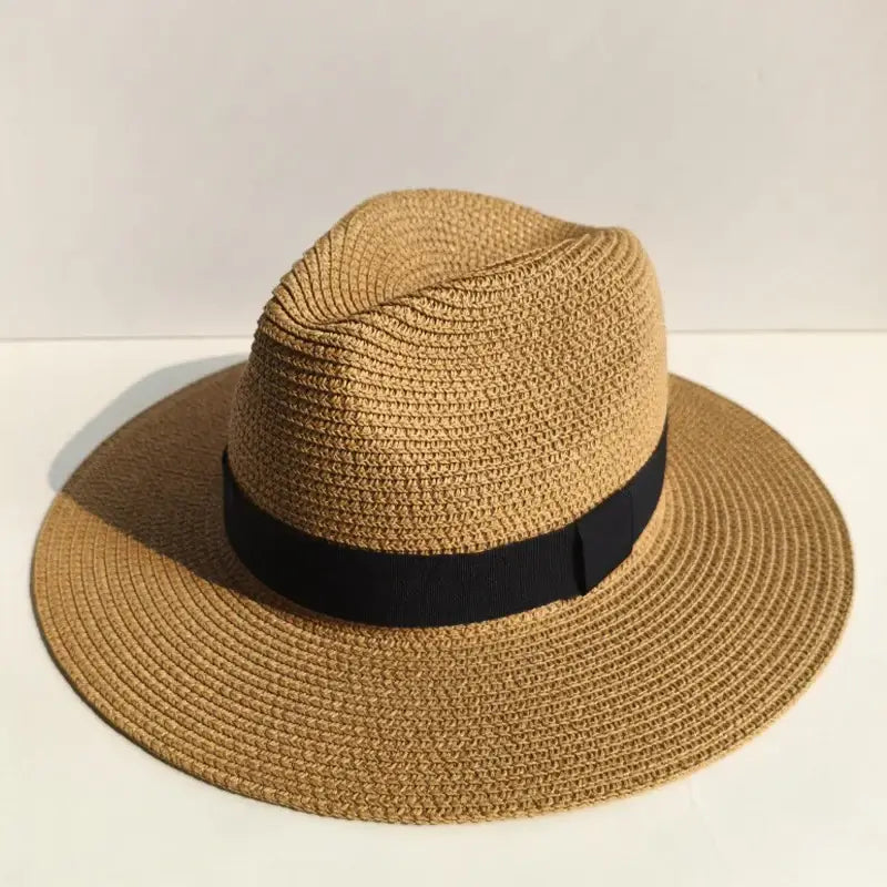 Straw Hat for Women Men Summer Handmade Classic Vintage Hollow Out Western Curled Wide Brim Sun Hat Fishing Hat Climbing Cap