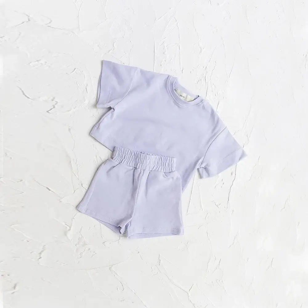 2pcs Kids Summer Tracksuit - T-Shirt & Shorts Set