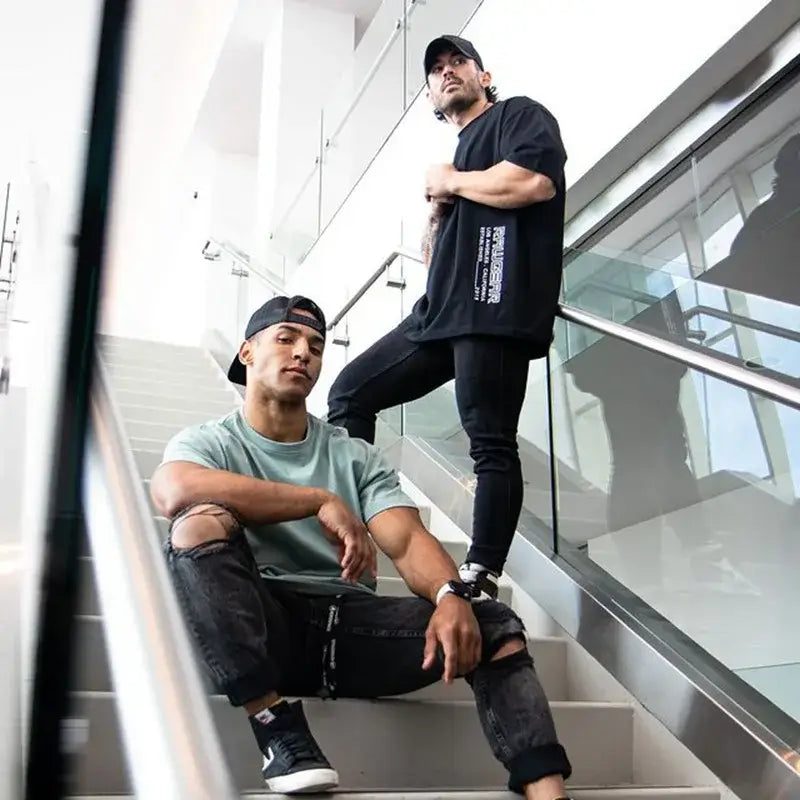 Rawgear Gym T-shirt Men Workout Bodybuilding Clothing Sport Running