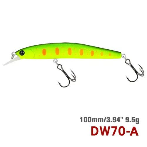TSURINOYA 100SP Suspending Minnow Fishing Lure DW70 100mm 9.5g