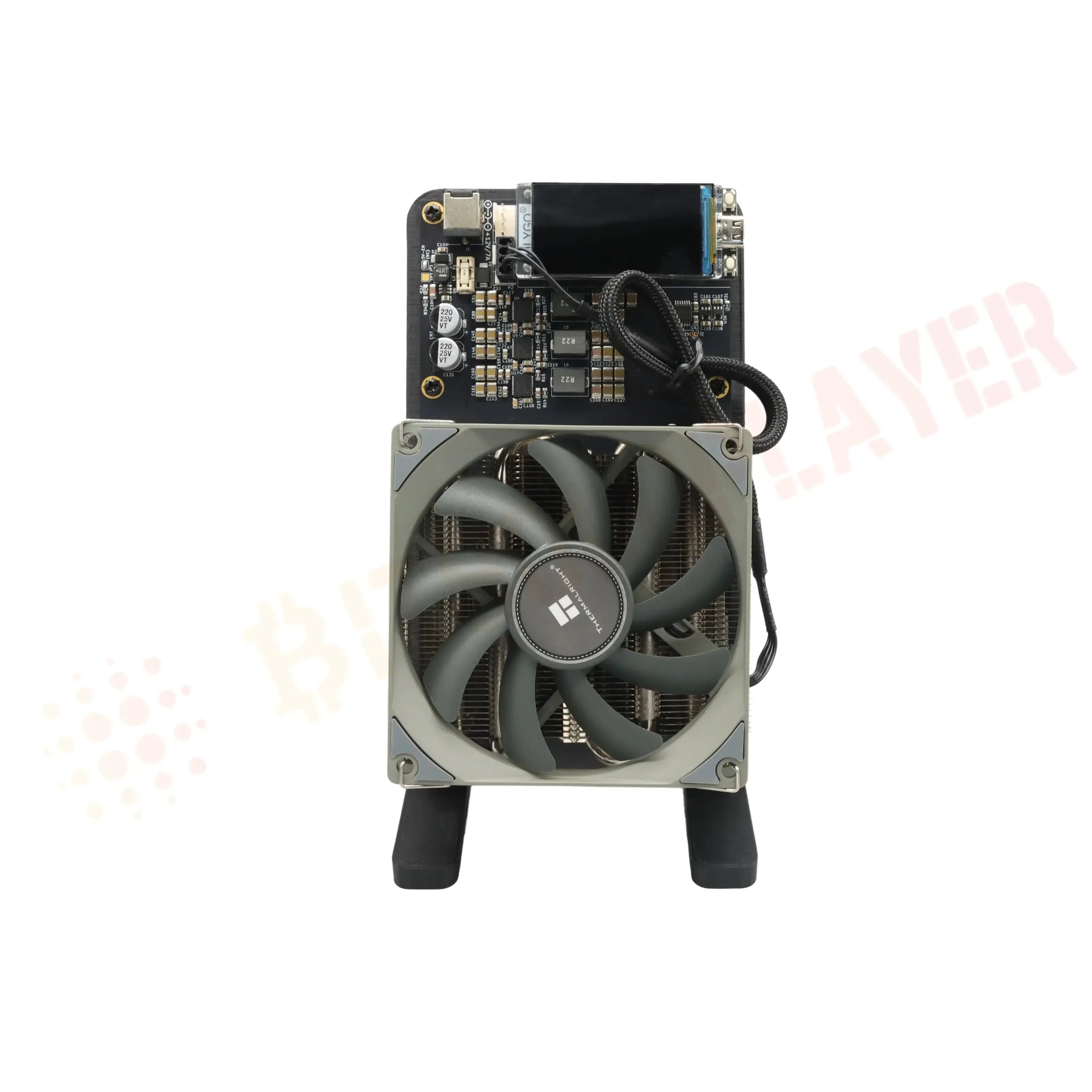 Bitaxe NerdQaxe++ 4.8TH/s 68w Bitcoins Miner 4 PCS BM1370 Asic Chip Solo BTC miner With 120W power supply