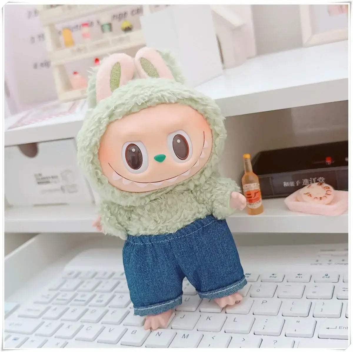 Labubu Doll Clothes Hoodie & Pants Set | 15/17cm Dolls