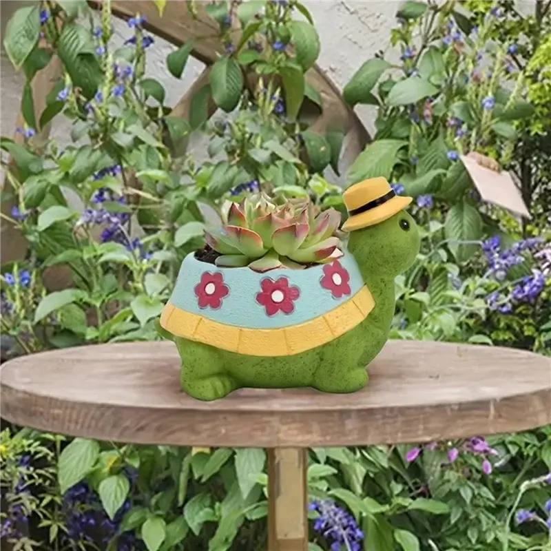 cute turtle flower pot planter