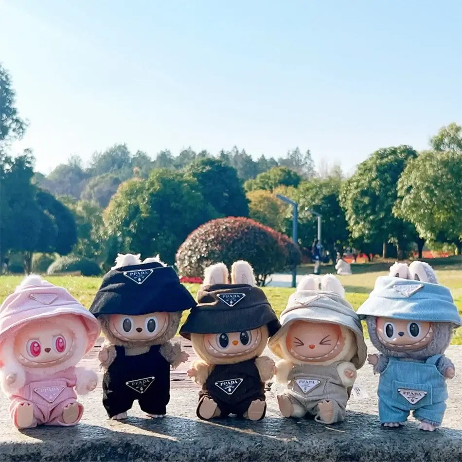 Labubu Corduroy Mini Doll Clothing Set - Cute Accessories