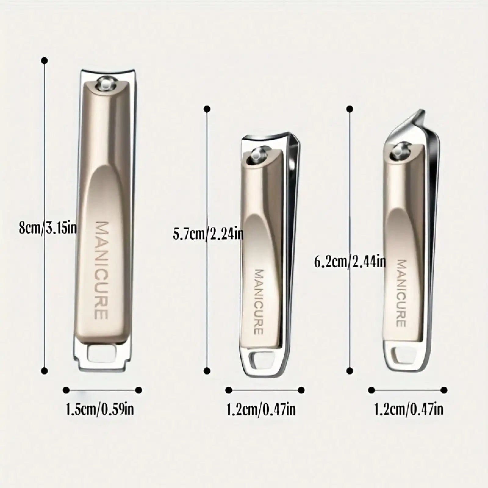 Precision Nail Clippers 5-Piece Set, Double-Edged Sharp And Durable, Complete Set With Ear Pick, Carefully Selected Steel Precision Grinding, Stainless Steel Nail Clipper Set Anti-Splash Rotating Package Five-Piece Pliers Ful