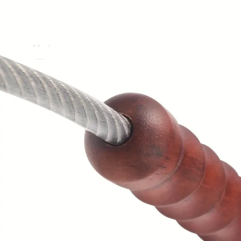 Tactical Whip Wood Handle Emergency Tool Self Defense Aluminum Anti Skid Glass Breaker Emergency Hammer Survival Kit