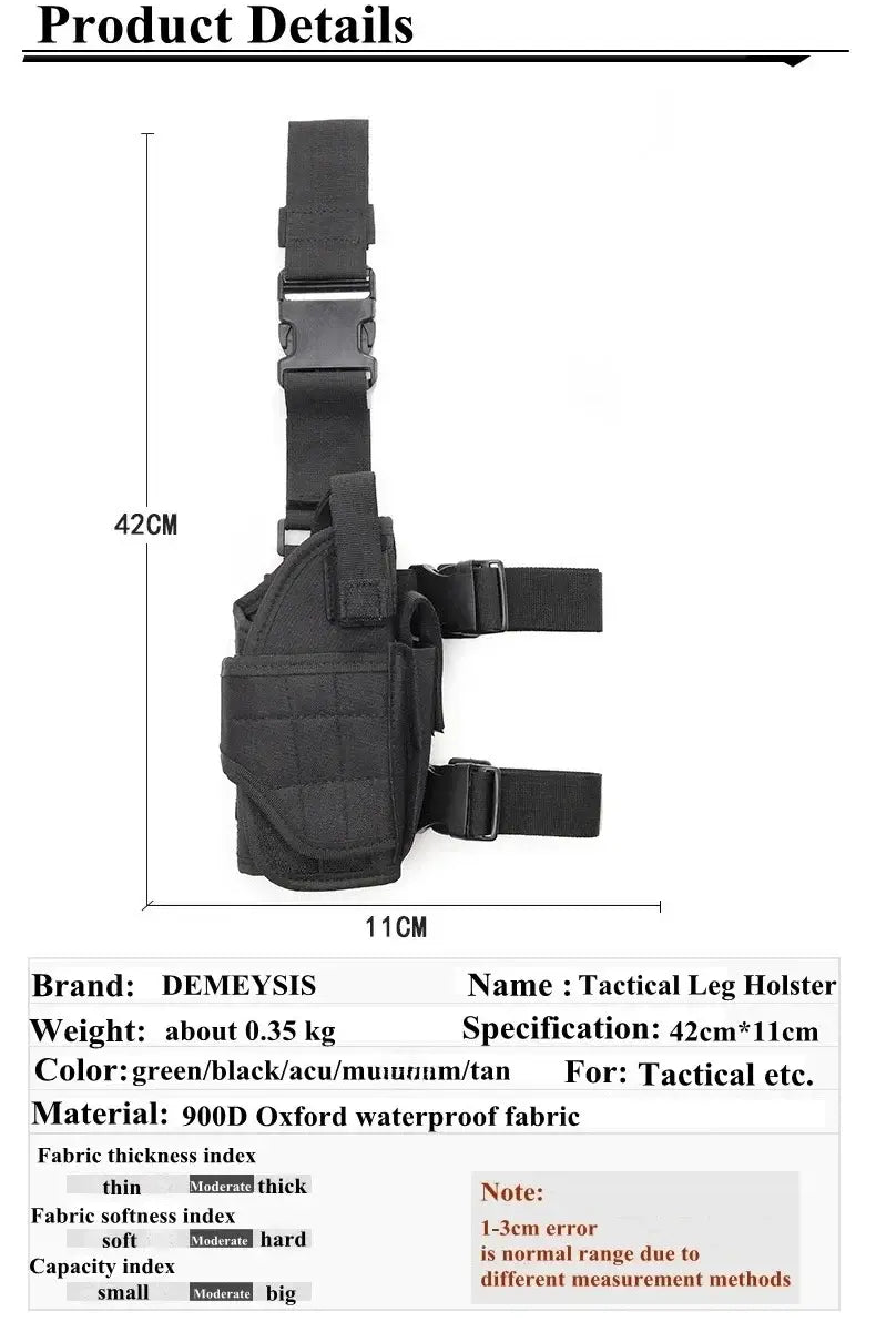 Nylon Drop-Leg Holster – Right- and Left-Hand Options