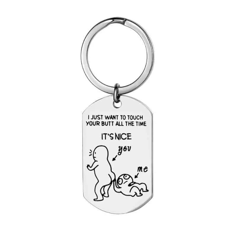 Funny Gifts Prank Toys Keychain Valentines Day Gift for Girlfriend/Boyfriend Party Favors Letters Personalised wedding Gifts