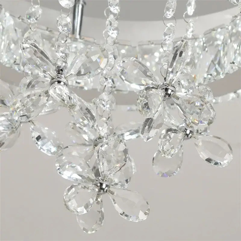 Modern Crystal LED Flush-Mount Ceiling Light